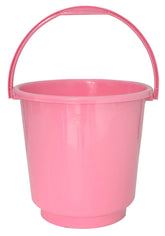 Kuber Industries 4 Pieces Plastic Bucket, Stool, Mug & Tub Set (Pink)